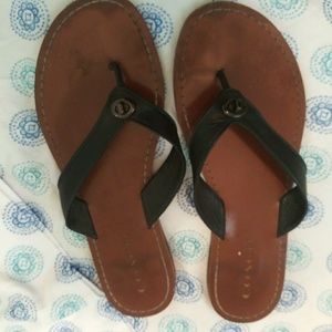 Black Coach Sandals